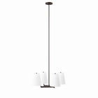 Modway - Mercer 4-Lumière Lumière suspendue - Bronze blanc-Pendentif moderne à 4 lumières