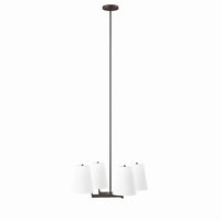 Modway - Mercer 4-Lumière Lumière suspendue - Bronze blanc-Pendentif moderne à 4 lumières