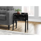 Monarch Specialties - 3590 Table D'Appoint - 23 po H/Marbre Noir/Metal Noir-2