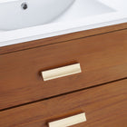 Modway - Cassia 36" Vanette de salle de bain - Blanc naturel-Évier en céramique avec comptoir intégré