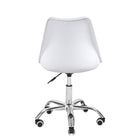 Simply Office Chair - Blanc-Base de finition chromée robuste