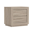 Manhattan Comfort - Table de nuit contemporaine Soren 26" à 2 tiroirs - Chêne naturel-Le design surélevé de la base apporte une touche raffinée tout en assurant la stabilité et la solidité de la pièce