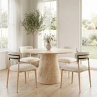 Zuo - Equinox Chaise de salle à manger sans accoudoirs - Gris huître/Naturel - Ensemble de 2-Supporte jusqu'à 330 lb