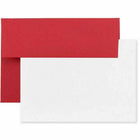 JAM Paper - Ensemble de papeterie recyclée - 25 cartes et 25 enveloppes A1 4 barres - Brite Hue Red - ensemble de 25-Couleur: Brite Hue Rouge