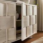Modway - Foundry Design tissé Armoire de rangement buffet - 71 po - Blanchissage-Trous de gestion des câbles