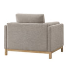 Modway - Roscoe Tissu Fauteuil - Étain-Assemblée requise