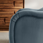 Modway - Compose Performance Velvet Chaise d’accent - Cadet Blue-Rembourrage en mousse dense