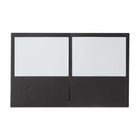 Staples - Chemise à deux pochettes - noire - paquet de 10-Dotée d'un porte-cartes professionnelles dans la pochette avant