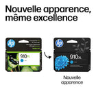 HP - Cartouche d'encre d'origine, cyan 910XL-Cartouche d'encre d'origine