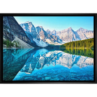 Moraine Lake - Toile encadree - 31" x 22"-Impression d'art de haute qualité avec passe-partout et encadrement professionnel