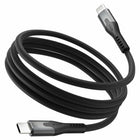 Statik - MagStack Pro Câble de Charge/Sync Magnétique USB-C vers USB-C de 3.3 pi, Noir-Anti-nœuds : Grâce à son nylon renforcé et entièrement magnétique, ce câble durable ne s'emmêle jamais et ne devient jamais désordonné
