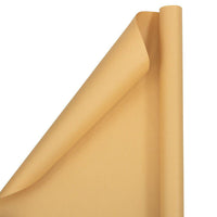 JAM PAPER - Papier cadeau mat - 76 cm x 7,6 m - Beige naturel mat - Paquet de 2- Couleur : Beige naturel mat