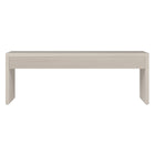 Hudson&Canal - Table basse rectangulaire Lawrence , 48 po de largeur, blanc aulne-La table est fabriquée à partir de matériaux MDF et PVC de haute qualité et durables