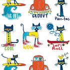 Edupress - Autocollants Pete le chat , 1 po, 96 par paquet, 12 paquets-Sans acide et sans lignine