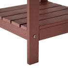 Backyard Lifestyles - Table d'appoint avec tablette - Rouge-Design classique et confortable.