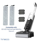 Tineco - Kit d’accessoires pour laveuse de plancher GO H2O Hammerhead - 2 brosses, 2 filtres-Contenu du kit : Comprend 2 rouleaux à brosses en microfibre et 2 filtres