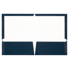 JAM Paper - Porte-documents brillant à 2 pochettes - bleu marine - Paquet de 6-Quantité : 6 dossiers par paquet | Un pour chaque sujet et projet