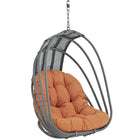 Modway - Whisk Terrasse extérieure Chaise à balançoire sans support - Orange-Pare-soleil Textilene PVC/Polyester