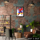 Patrik Laine Montreal Canadiens - Toile encadree - 22" x 31"-Sous licence officielle de la LNH et de l'AJLNH