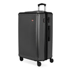 Swiss Gear - Grande valise pivotante 84 po - gris foncé -Poignée télescopique escamotable avec activation facile par le pouce du bouton de verrouillage