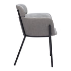 Zuo - Bremor Chaise de salle à manger - Gris ardoise - Ensemble de 2-Garantie limitée de 3 ans