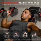 MotionGrey - Banc de musculation ajustable - Banc d’entraînement pliable pour exercices avec haltères - Noir-5