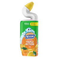 Scrubbing Bubbles Triple Action Nettoyant Pour - 710 mL - Cuvette Agrumes-Nettoie et rafraîchit en laissant la cuvette des toilettes parfumée et étincelante