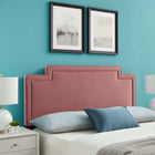 Modway - Transfix Performance Velvet Tête de lit jumelée, Rose poussiéreuse-Assemblée requise