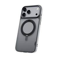 TUFF8 - Étui Glide360 Mag Noir Fumé iPhone 17 Pro Max-Support rotatif à 360° : intégré, pivote à plusieurs angles pour un usage mains libres