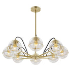 Modway - Hanna 8-Lumière Lustre - Or clair-Chandelier à 8 lumières