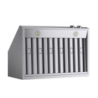 KUCHT KRH360-SS 36 po Hotte sous armoire - avec commandes numériques - 900 CFM - Acier inoxydable-Équipée de deux lampes DEL, cette hotte au design sans soudure offre une meilleure visibilité pendant la cuisson et rehausse l’apparence de votre cuisinière Kucht de style professionnel