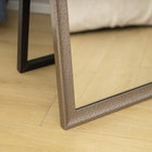 HOMCOM - Miroir corporel avec cadre - 21 po l x 64 po H - argenté-Matériau : PS, verre trempé 