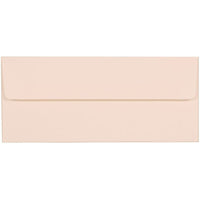 JAM Paper Enveloppes Strathmore à ouverture latérale et à rabat gommé, fini vélin, 4 1/8 x 9 1/2 po, blanc éclatant, pqt/100-Blanc brillant
