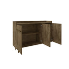 Manhattan Comfort - Buffet Bradley 53,54 po style Mid-Century Modern - Brun Rustique-Caractéristiques style unique à tremper plateau supérieur ajoutant sophistication et beauté