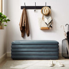 Modway - Mezzo Rembourré Performance Velvet Établi de rangement - Cadet Blue-Rembourrage en mousse dense