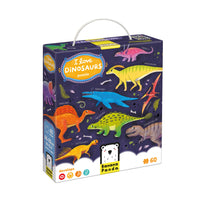 Banana Panda - Puzzle J'adore les dinosaures, à partir de 4 ans-Promouvez de bonnes pratiques de santé physique avec cet ensemble de puzzles en bois d'enfants en mouvement.