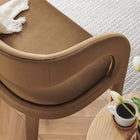 Modway - Pinnacle Performance Velvet Banc d’accent - Brown-Épingles de pied non marquées