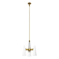 Modway - Beacon 3-Lumière Lumière suspendue - Laiton satin opale-Pendentif moderne à 3 lumières