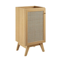 Modway - Soma 18" Armoire de toilette de salle de bain (lavabo non inclus) - Chêne-MDF et panneau de particules