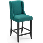 Modway - Baron Tissu rembourré Tabouret de comptoir - Sarcelle-Tabouret de comptoir moderne élégant