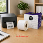 Premium Tape - Compatible avec Dymo 30251 Étiquettes d'adresse - Noir sur Blanc - 1-1/8" x 3-1/2" - 260 Étiquettes-Format d’étiquette d’adresse de 1-1/8 po x 3-1/2 po.