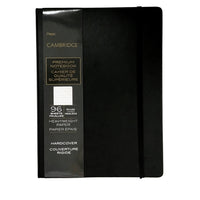 Cambridge - Cahier couverture rigide Premium, grand - 10 po H x 7-1/2 po l-Couverture rigide résistante avec fermeture élastique 