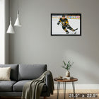 Sidney Crosby Pittsburgh Penguins Action sur toile - Toile encadree - 31" x 22"-Prêt à accrocher - livré entièrement assemblé