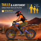 Gyrocopters - Moto électrique tout-terrain Ocean pour adultes - Vitesse 55 km/h - Autonomie PAS 115 km - Bleu-Batterie amovible 48 V 15,6 Ah : cette batterie haute capacité est conçue pour une recharge aisée, que ce soit sur le vélo ou une fois retirée