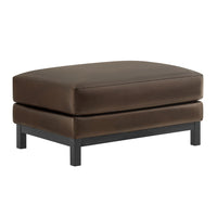 Modway - Roscoe Cuir végane Ottoman - Espresso-Ottoman rectangulaire moderne