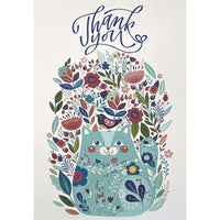 Mill Brook Studio - Cartes de souhaits Merci avec enveloppes – 5-3/8 po x 7-3/4 po – Sans texte – paquet de 18-Cartes de souhaits qualité boutique