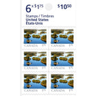 Canada Post - Timbres-poste des États-Unis - Paquet de 6-USA 