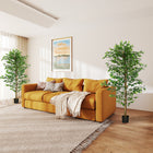 HOMCOM - Arbre s artificiels de ficus 6 pi pour décoration intérieure de la maison - vert - lot de 2-Convient pour la maison, le bureau ou l'extérieur, apporte une touche naturelle à tout espace 
