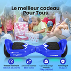 Gyrocopters - Hoverboard PRIME pour enfants - Vitesse de 15 km/h - 300 W - 6,5 pouces - Roues LED - Haut-parleur Bluetooth - Bleu-Moteur de 300 W