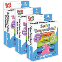Kwik Stix - TPG679-3 Bâtons de peinture à la tempera édition de Pâques - couleurs pastel - 6 par paquet - 3 paquets-Décapsulez, tournez et peignez